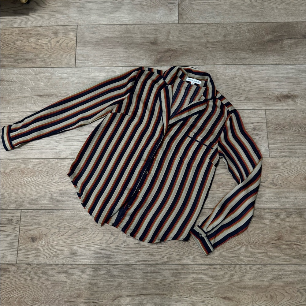 Heartloom striped button up